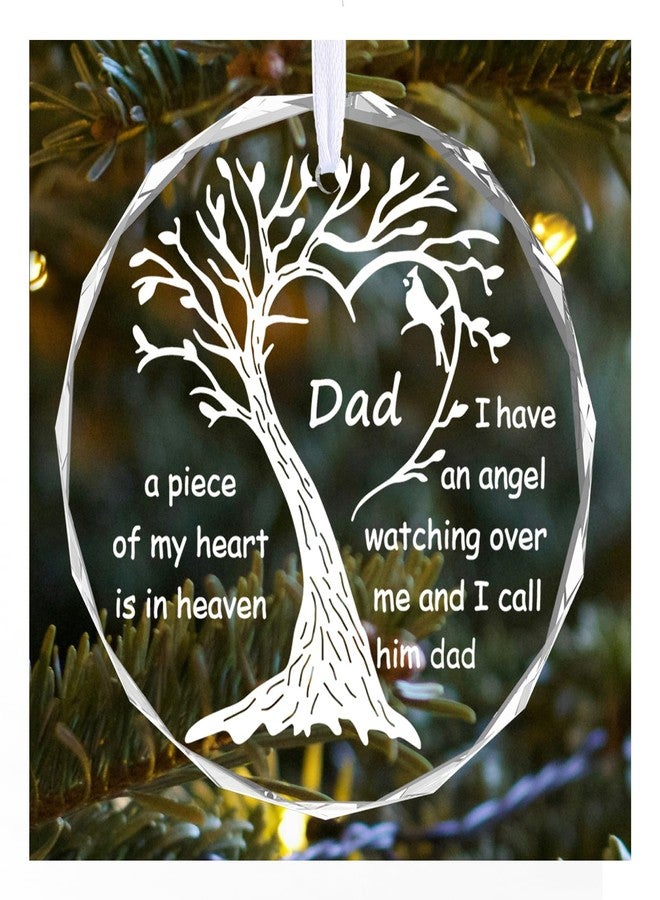 Rainhonor Christmas Memorial Gift, Bereavement Sympathy Gift for Loss of Loved One Father, Christmas Tree Remembrance Hanging Pendant Remembrance Gifts for Loss of Mather Memory Mom Sympathy (dad) - Image 1
